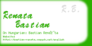 renata bastian business card